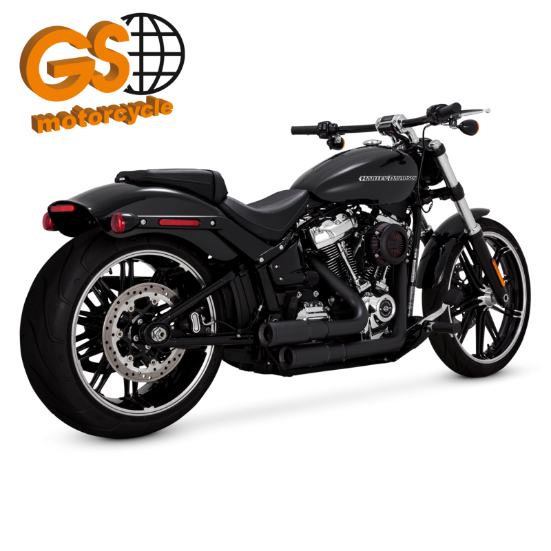 VANCE HINES MINI GRENADES PRETO HARLEY DAVIDSON FAT BOY E BREAKOUT